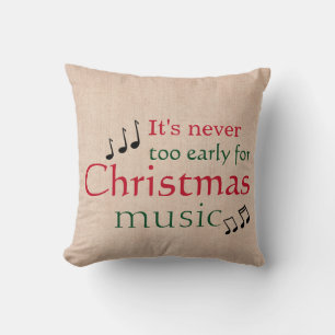 Christmas Music Cushion