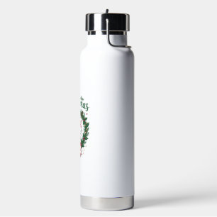 Christmas Music Is Jam Jar Pine Wreath Headphones Water Bottle