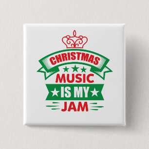 Christmas Music is My Jam-86254 15 Cm Square Badge