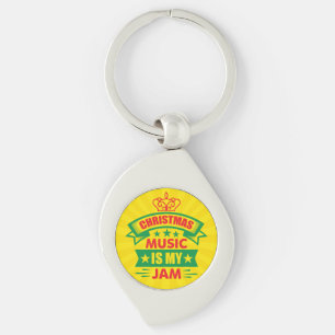 Christmas Music is My Jam-86254 Key Ring