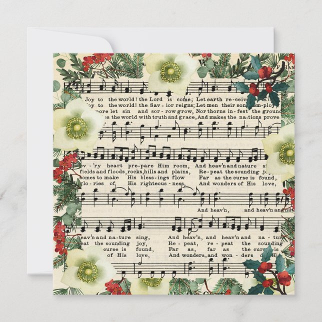 Christmas Music, Joy to the World, (Front)