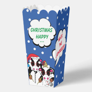 Christmas Musical Cows Favour Boxes