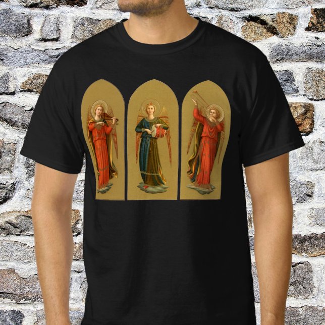 Christmas Musician Angels, Vintage Renaissance T-Shirt (Creator Uploaded)
