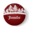 Christmas Name Badge Template Red Buttons