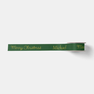 Christmas Name Typography Satin Ribbon