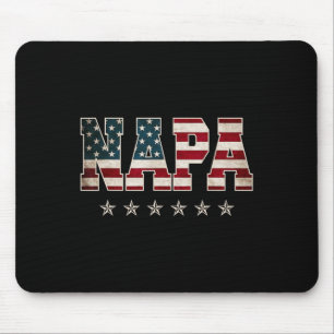 Christmas Napa Father's Day American Flag 4th Of J Mouse Pad