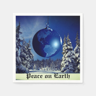 Christmas Napkins, Peace on Earth Napkin