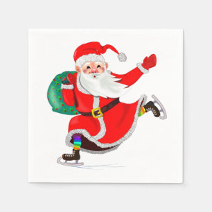 Christmas Napkins Santa Gift