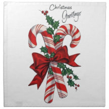 Christmas Napkins Set, Holiday Dinner Table Decor
