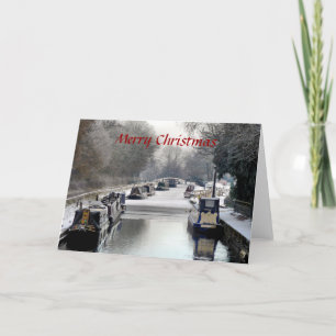 CHRISTMAS NARROWBOATS HOLIDAY CARD
