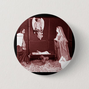 Christmas Nativity 6 Cm Round Badge