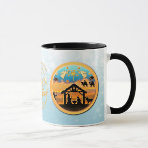 Christmas Nativity Baby Jesus in Manger Scene Mug