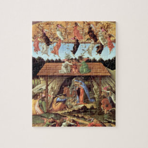 Christmas Nativity, Birth of Christ by Botticelli Jigsaw Puzzle