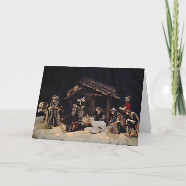 Christmas Nativity Card - Elegant Nativity (Front)