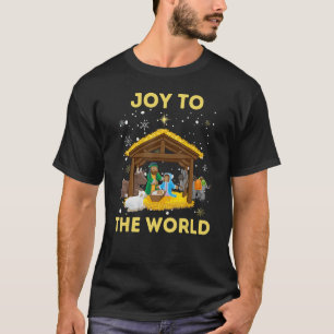 Christmas Nativity Christian Birth Of Jesus Joy To T-Shirt