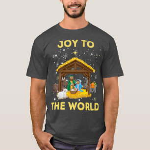 Christmas Nativity Christian Birth Of Jesus Joy To T-Shirt