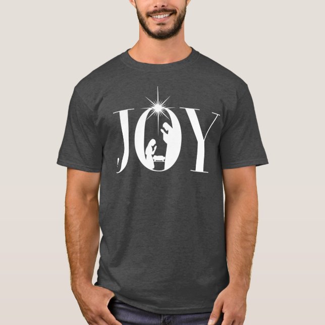 Christmas Nativity Christian  Christmas Joy T-Shirt (Front)