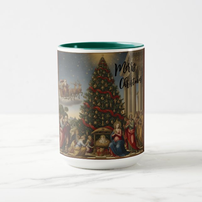 Christmas Nativity Combo Mug Santa Claus (Center)