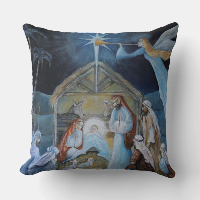Christmas nativity cushion (Front)
