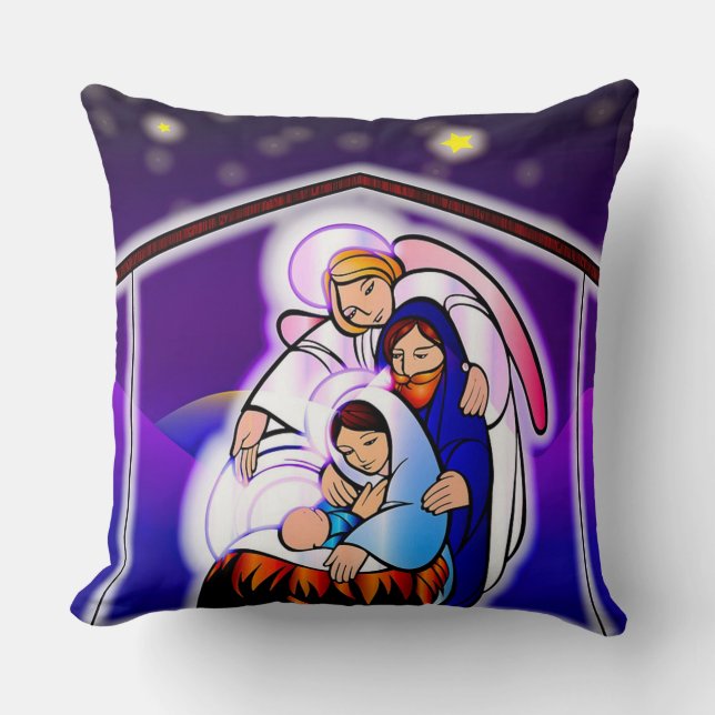 Christmas nativity cushion (Front)