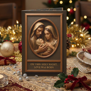 Christmas Nativity Folded Greeting Card