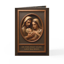 Christmas Nativity Folded Greeting Card