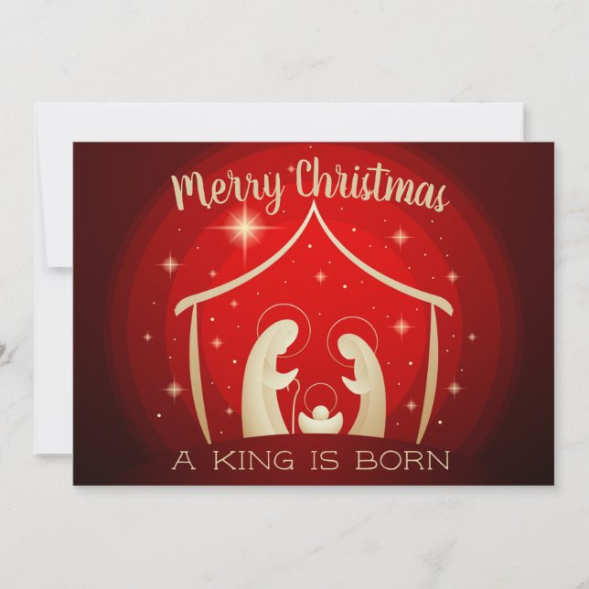Christmas Nativity Holiday Card (Front)