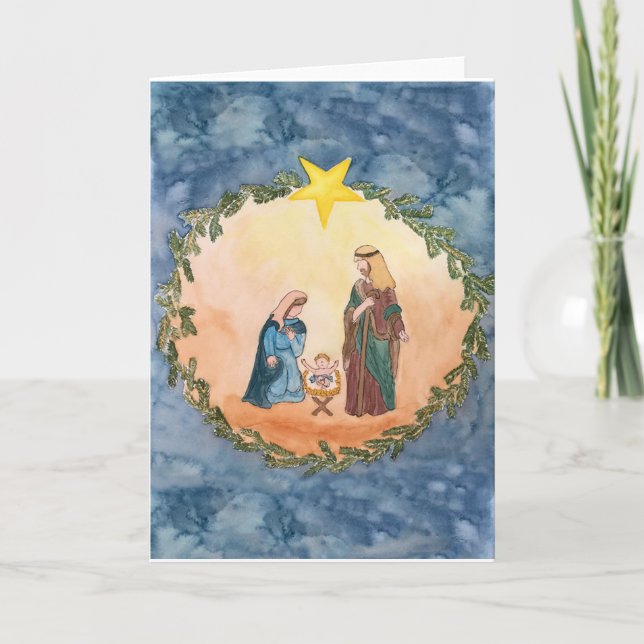 Christmas Nativity Holiday Card (Front)