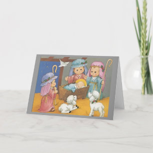 Christmas nativity holiday card