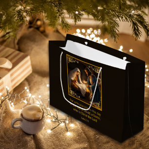 Christmas Nativity Holy Family Religious Large Gift Bag
