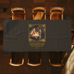 Christmas Nativity Holy Family Religious  Tablecloth