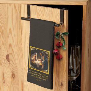 Christmas Nativity Holy Family Religious  Tea Towel