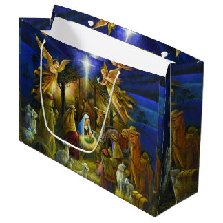 Christmas Nativity Jumbo Gift Bag