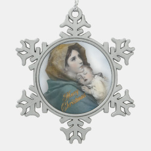 Christmas Nativity Madonna and child ornament