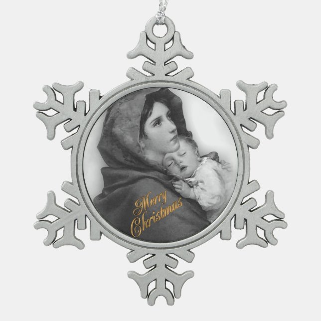 Christmas Nativity Madonna and child ornament (Front)