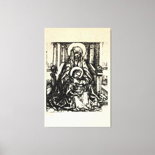 Christmas Nativity Madonna and Child Virgin Mary Canvas Print