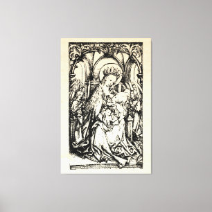 Christmas Nativity Madonna and Child Virgin Mary Canvas Print