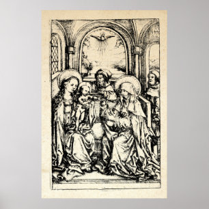 Christmas Nativity Madonna and Child Virgin Mary   Poster