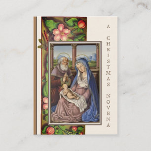 Christmas Nativity Novena Jesus Mary Holy Card