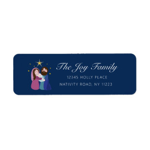 Christmas Nativity Return Address Label
