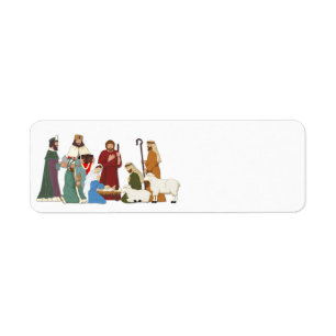 Christmas Nativity Return Address Label