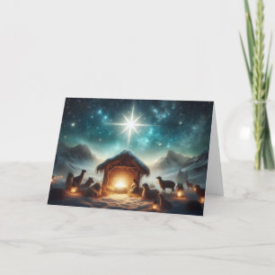 Christmas Nativity Scene Christmas Greeting Cards