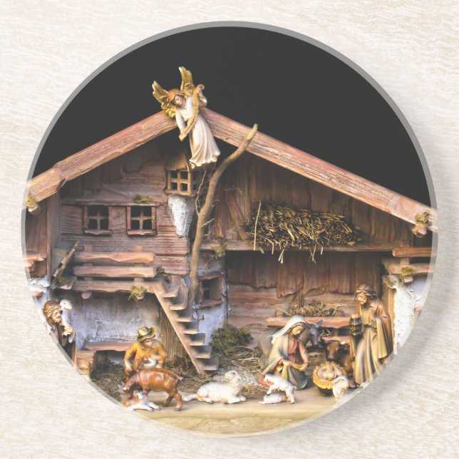 Christmas Nativity Scene Coaster (Front)