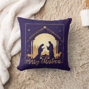 Christmas Nativity Scene Cushion