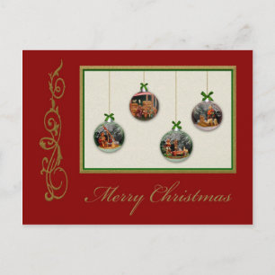 Christmas Nativity Scene Customisable  Postcard