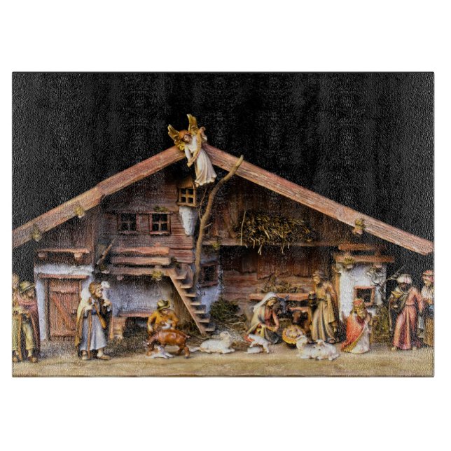 Christmas Nativity Scene Cutting Board (Front)