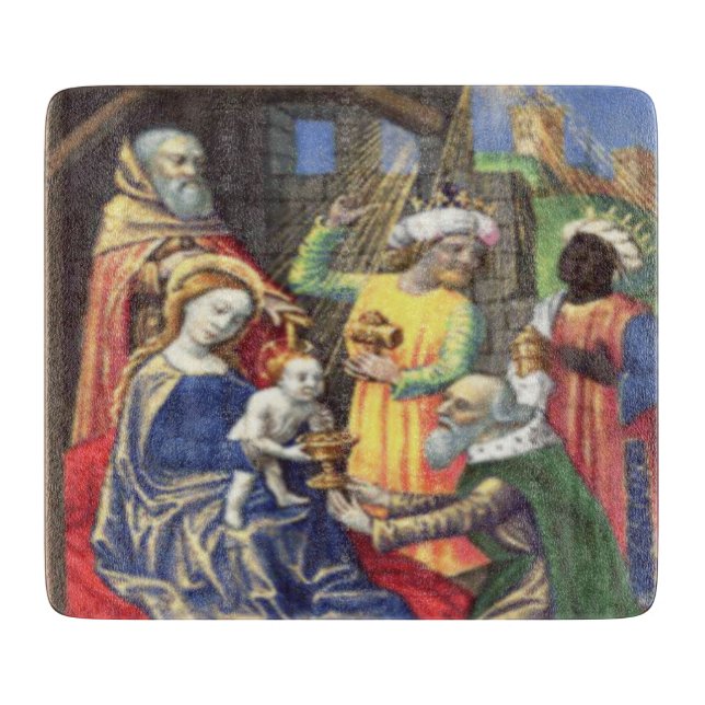 Christmas Nativity Scene Cutting Board (Front)