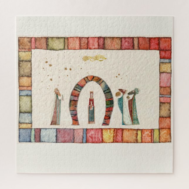  Christmas nativity scene Keychain Ceramic Ball Ch Jigsaw Puzzle (Vertical)