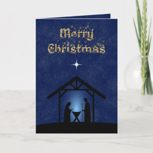 Christmas Nativity Scene Religious Card
