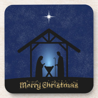 Christmas Nativity Scene Religious Coaster